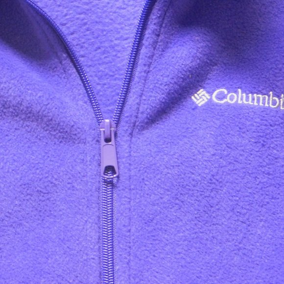 NWOT Columbia Three Lakes Purple Fleece zip jacket - Picture 3 of 4